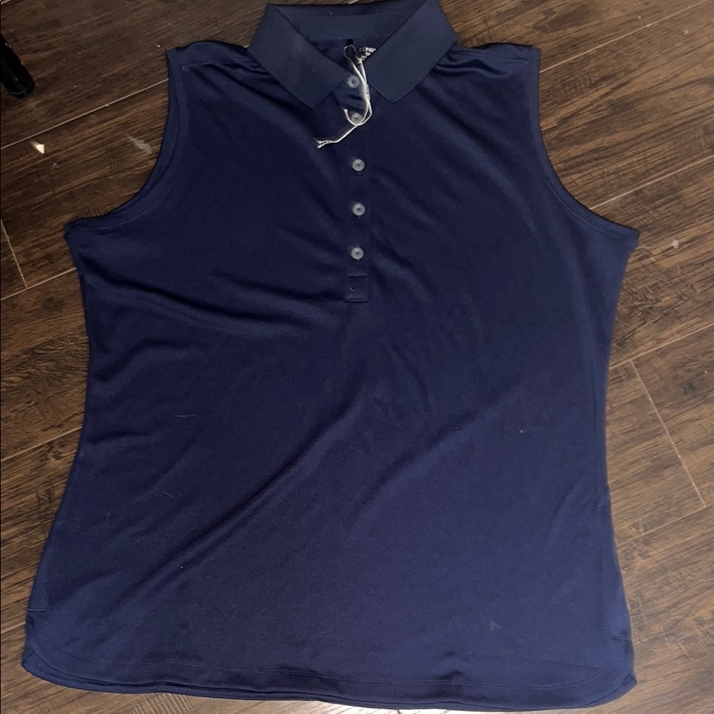 Nike Blue Boxy Polo Tank Top